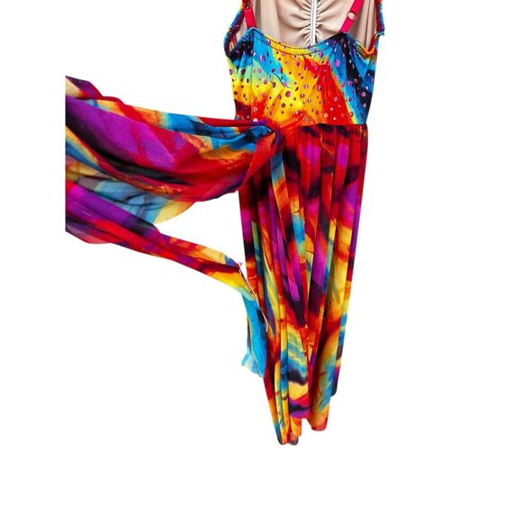 Costume Gallery 16248 Rainbows in the Sky Size large child recital tap dance - Picture 8 of 9